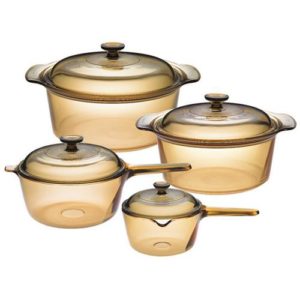 Visions 8 Pcs Covered Cookware Set VS-228
