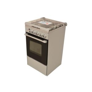 Scanfrost CMS 4 Gas Burner-Lamp, Gas Oven with Grey Finished SFC5402SS