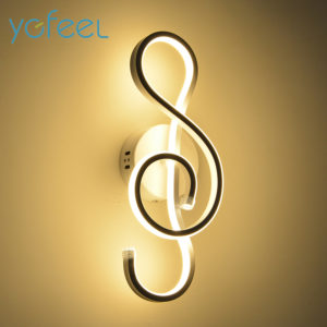 22W LED Music Note Wall Lamp