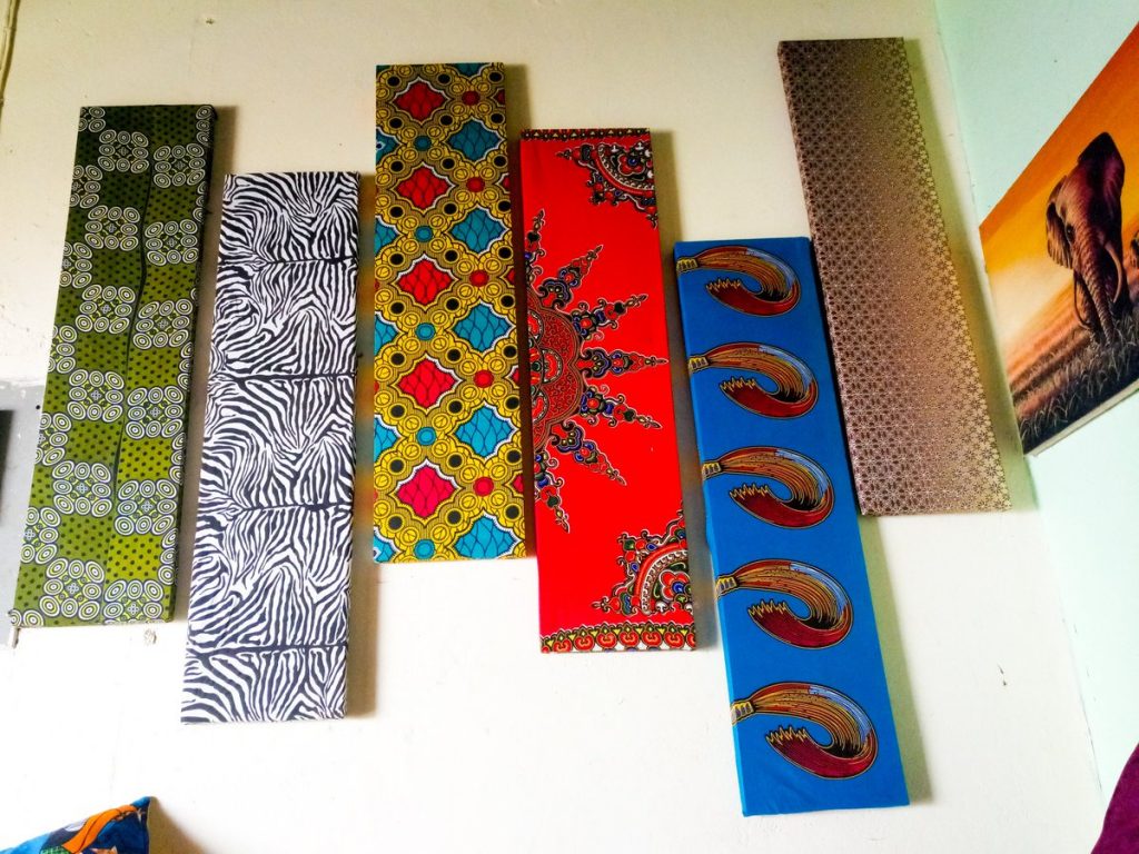 African Corner: Ankara Throw pillows and Wall Frames