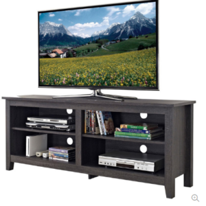 4 Storage Charcoal TV Stand