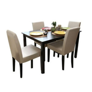 Pearly 5-Piece Dining Table Set