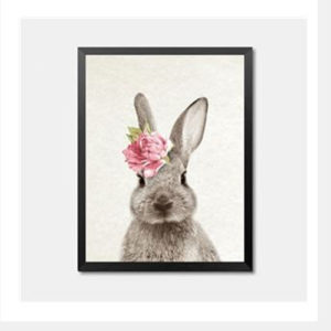 Happy Rabbit Framed Art