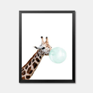 Happy Giraffe Framed Art