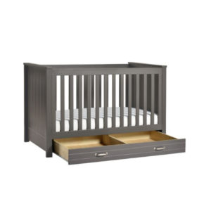 Cool Grey Baby Crib