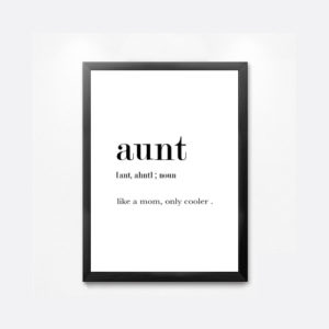 Aunt Definition Wall Art