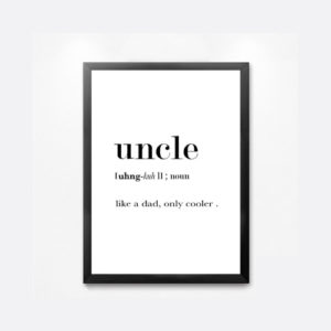 Uncle Definition Wall Art