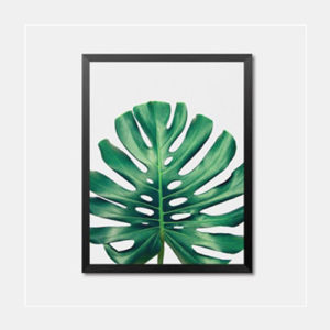 Green Leaf Framed Wall Art