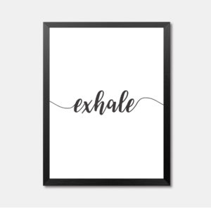 Exhale Framed Wall Art