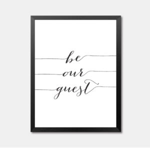 Be Our Guest Wall Art