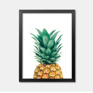 Colored Pineapple Wall Art