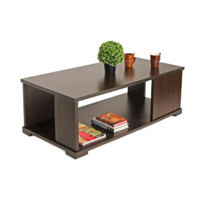 Rectangle Center Table With Shelves