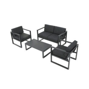 Nath Black Outdoor Furniture Set