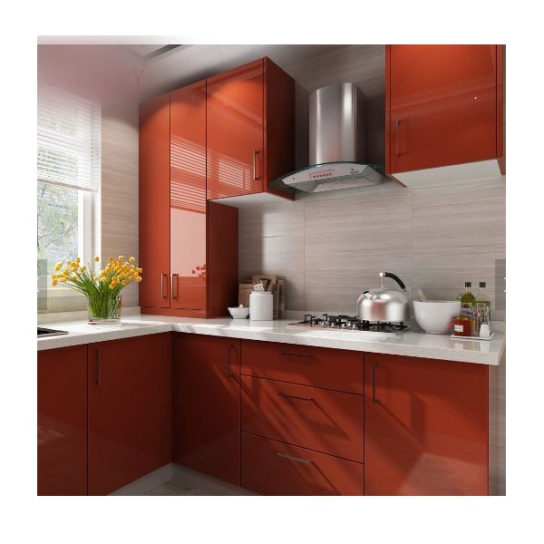 Brown High Gloss Kitchen Cabinet Available In Nigeria Decorhubng
