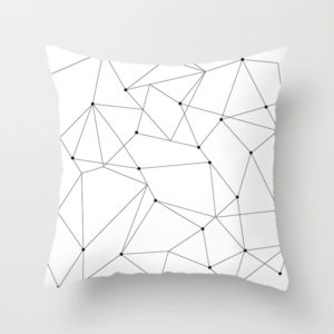 Monochrome Throw Pillow B