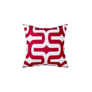 Red Geometric Pillow C