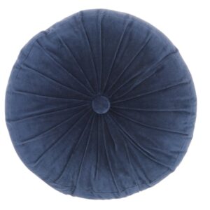 Blue Round Throw Pillow
